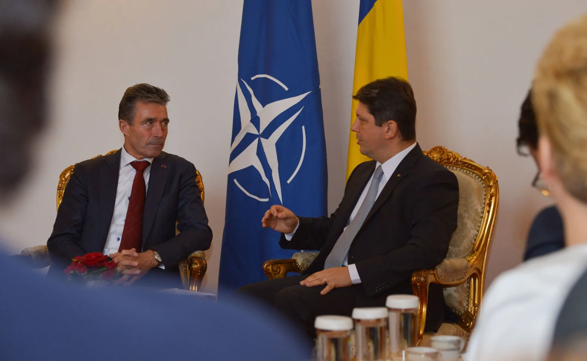 Întrevedere Titus Corlățean – Anders Fogh Rasmussen, secretarul general al NATO