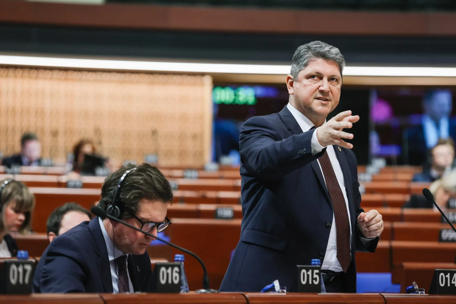 Titus in action at the CoE in Strasbourg